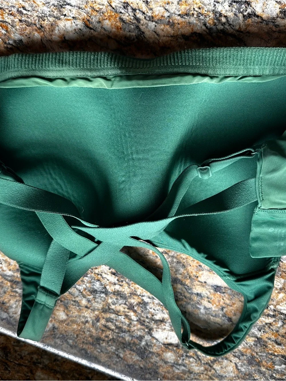 lululemon athletica Deep Green Cross-Back Sports Bra